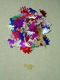 KY DERBY PARTY HORSE & JOCKEY CONFETTI MULTI COLORED