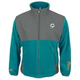 Miami Dolphins Ascent 2009 Sideline Drift Full Zip Fleece Hooded Jacket - Large