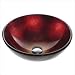 Kraus GV-200-14 Galaxy Fire Red 12mm, 14 inch Small Glass sink