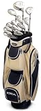 Adams Golf A3OS 13-Piece Ladies Intergrated Set (1,3, & 5 Wood, 4-9 Hybrids, PW, GW, SW, & Mallet Putter)  - Sand
