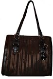 Etienne Aigner Purse Handbag Tote in a Box Collection Black/Espresso