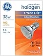 GE Lighting 69163 38-watt 490-Lumen Energy-Efficient Halogen Floodlight Bulb with Medium Base