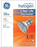 GE Lighting 69163 38-watt 490-Lumen Energy-Efficient Halogen Floodlight Bulb with Medium Base