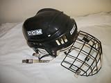 ccm black Ice Hockey Helmet with face mask - size 6 3/8 - 7 - very good structual condition