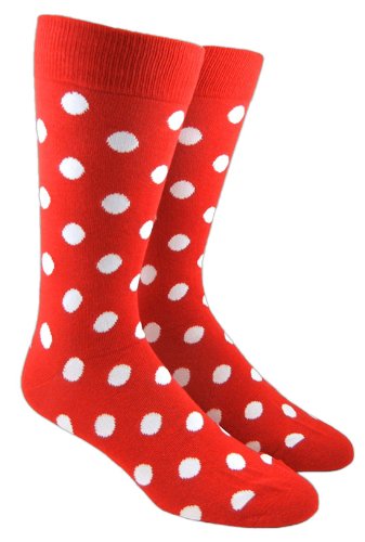 Pop Dots Men's Cotton Blend Dress Socks