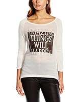 ONLY Camiseta Manga Larga (Blanco)