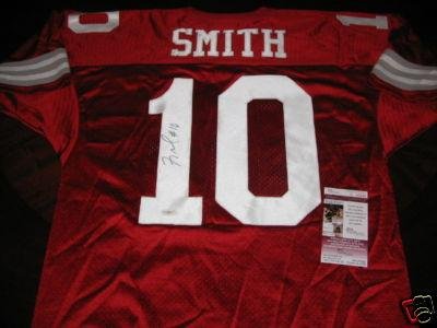 Troy Smith Ohio State,heisman Jsa/coa Signed Jersey - Autographed College Jerseys