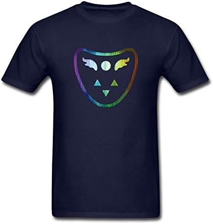Delta Rune Undertale Short Sleeve T-shirt For Men Shirt Navy Large