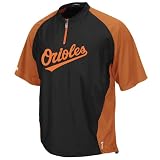 Baltimore Orioles Authentic Triple Peak Convertible Cool Base Gamer Jacket by Majestic Select Size: X-Large