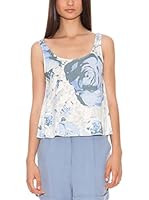 Rare Top (Blanco / Azul)