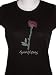 Junior Women's T-shirt Top w/ Rose Design