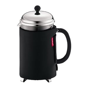 Bodum Nero Thermal Neoprene 12-Cup French Press Coffee Coat, Black by Bodum