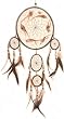 Traumf�nger - Dreamcatcher mit Muscheln � 22 cm & 4 x klein