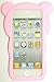 Bukit Cell 3D Baby Pink Bear Silicone Case for iPod Touch 6th / 5th + Cleaning Cloth + Screen Protector + Metallic Stylus Touch Pen