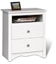 Monterey 2 Drawer Tall Nightstand, White