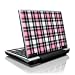 Pink Plaid Design Decorative Skin Decal Sticker for Toshiba NB100 Netbook Laptop Computer