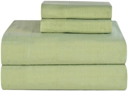 Celeste Home Ultra Soft Flannel Sheet Set with Pillowcase, Full, Sage