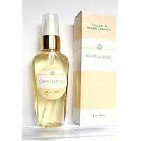 Camellia Oil 100% - Pure Cold Pressed, Organic 2oz / 60 ml. Anti Aging, Dry Skin, Acne Scars, Stretch Marks, Hair - Unscented