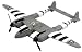 Smithsonian Museum Replica Series, P-38 Lightning - 1/60 Scale