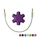 SEGMOI® Snowflakes Shape 6-Way 3.5mm Stereo Audio Headset Hub Splitter Up to 5 Headphones for iPhone 4 4S 5 5S 6 6Plus iPad iPod Touch Mp3 Mp4 Samsung HTC BlackBerry LG Huawei Xiaomi (Red)