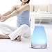 Essential Oil Diffuser, 100ml Portable Aroma Cool Mist Air Humidifier with Adjustable Mist Mode 7 Color Changing LED Lights, Waterless Auto off for Home Office Spa (LM-008)