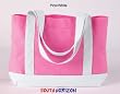 Contrast Handle Tote Bag by Harriton (Style# M915)