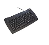 Adesso Mini Black PS/2 Keyboard with Built-in Trackball  ( ACK-5010PB )