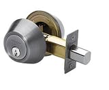 Master Lock DSO0715 Double Cylinder Deadbolt with SilvaBond Antimicrobial Finish, Satin Nickel