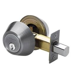 Master Lock DSO0715 Double Cylinder Deadbolt with SilvaBond Antimicrobial Finish, Satin Nickel