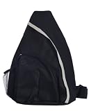 Light Weight Sling Backpack Sports Bag, Black