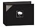 Pioneer 12-Inch by 12-Inch Fabric 3-Ring Binder Album with Window, Black