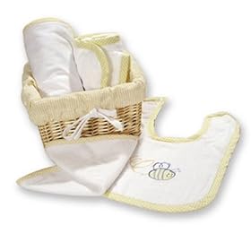 Trend Lab Buzzing Bee 6 Piece Small Gift Basket Set