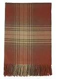 Johnstons of Elgin Rust Antique Tartan Cashmere Throw