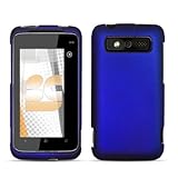 Blue Rubberized Hard Case for HTC 7 / HTC Trophy
