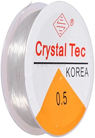 Rustiquegift Clear Premium Strength Stretchy Elastic Beading String/Thread Various Sizes BUY 1 GET 1 FREE (0.5mm)