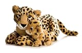 Aurora Plush 16 inches Mama and Baby Cheetah