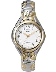 Timex Womens T2M813 Classic Two-Tone Expansion Band Stainless Steel Bracelet Watch