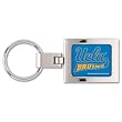 UCLA Domed Metal Keychain