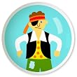 Pirates Matey #3 Knob by Olive Kids