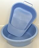Autoclavable Bedpans - Blue - 12 Count Contour