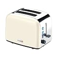 Breville VTT132 Cream Stainless Steel 2 Slice Toaster, 1010 Watts