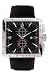 Nautica A17530 Steel Gents BFS black dial brushed silver case black leather strap with whitecross stich chronograph red accents
