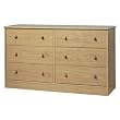 Double Dresser- Honey Oak