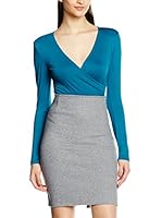 MAIOCCI Conjunto Body And Skirt (Turquesa / Gris)