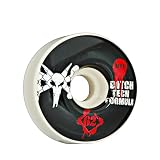 Bones Wheels Ditch Tach Formula Skateboard Wheel Set (62mm, White)