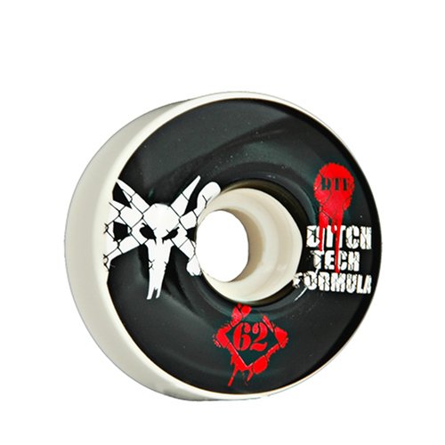 Childrens Toyshop  Toys : Bones Wheels Ditch Tach Formula Skateboard Wheel Set (62mm, White)