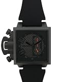 Welder Men's K25B-4704 K25B Chronograph Black Ion-Plated Stainless Steel Square Watch