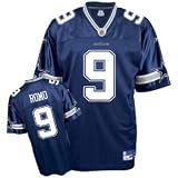 Tony Romo Jersey: Reebok Navy Replica #9 Dallas Cowboys Jersey - Large