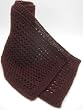 Handmade Artisan Pure Alpaca Natural Fiber Scarf - Luxury in Maroon (Knitted by hand/Men Gift Idea)