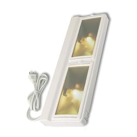 Westek UC220HB 16-Inch Plug-In 70-Watt Halogen Under Cabinet Light, White